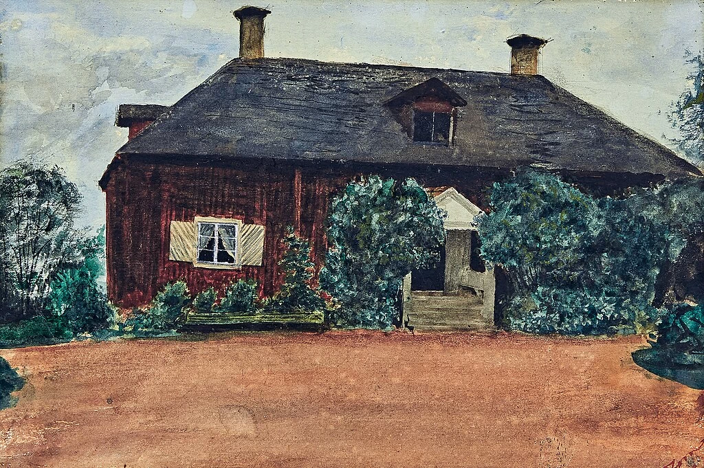 L'edificio reale a Prostgård di Rättvik 1876